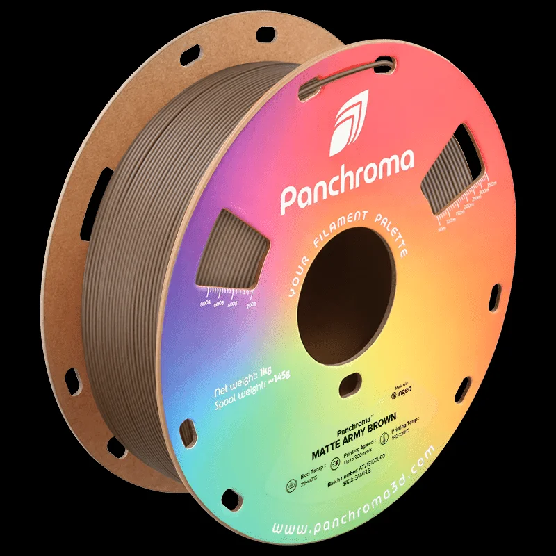 Panchroma” Matte (Formerly PolyTerra) PLA 3D Printer Filament 1KG 1.75mm Charcoal Black (HEX Code – 1C1C1C)