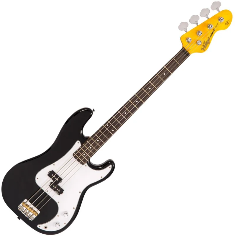 Vintage V4 ReIssued Bass Guitar ~ Boulevard Black