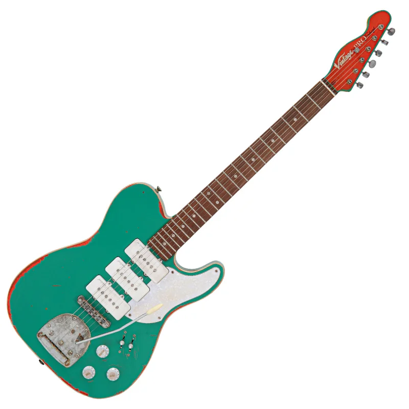 Vintage REVO VRBT72 ProShop Unique ~ Aged Green Over Neon Orange