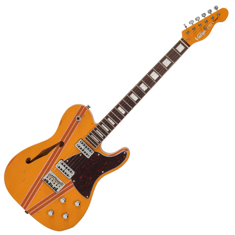 Vintage REVO ProShop Custom-Build ~ Orange with Pink / Brown Racing Stripe
