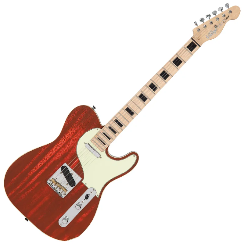 Vintage V59 ProShop Unique ~ Red Crackle Coral