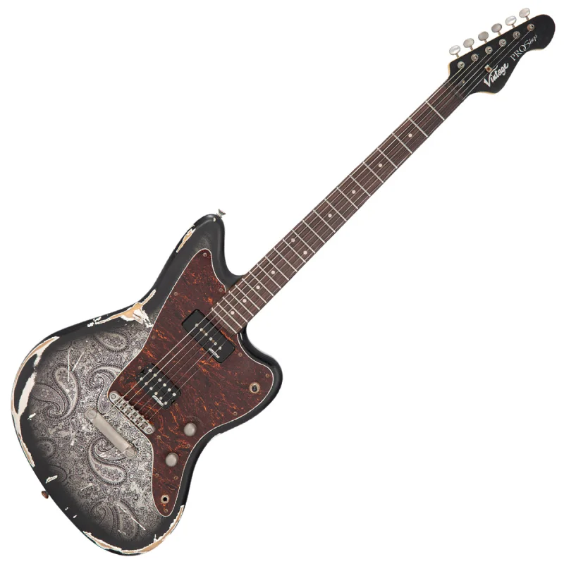 Vintage V65 ProShop Unique Baritone ~ Distressed Silver Paisley