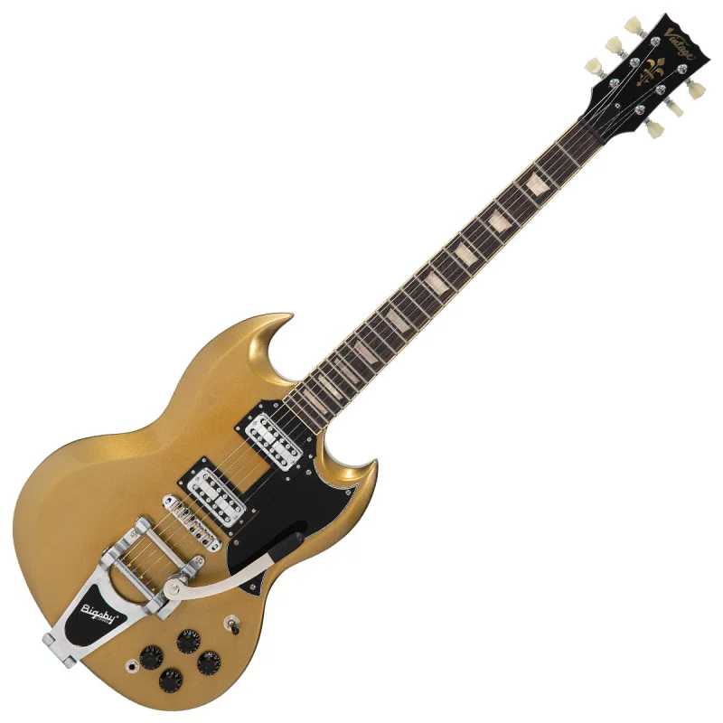 Vintage VS6 ProShop Custom-Build ~ Shoreline Gold Bigsby