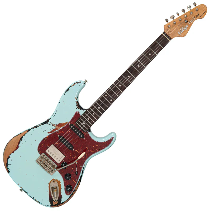 Vintage V6 ProShop Custom-Build ~ Distressed Sonic Blue over Sunburst Gloss