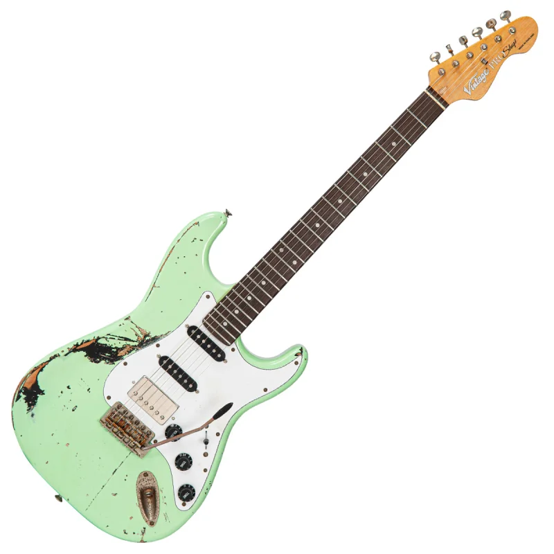 Vintage V6 ProShop Custom-Build ~ Distressed Surf Green over Black Gloss