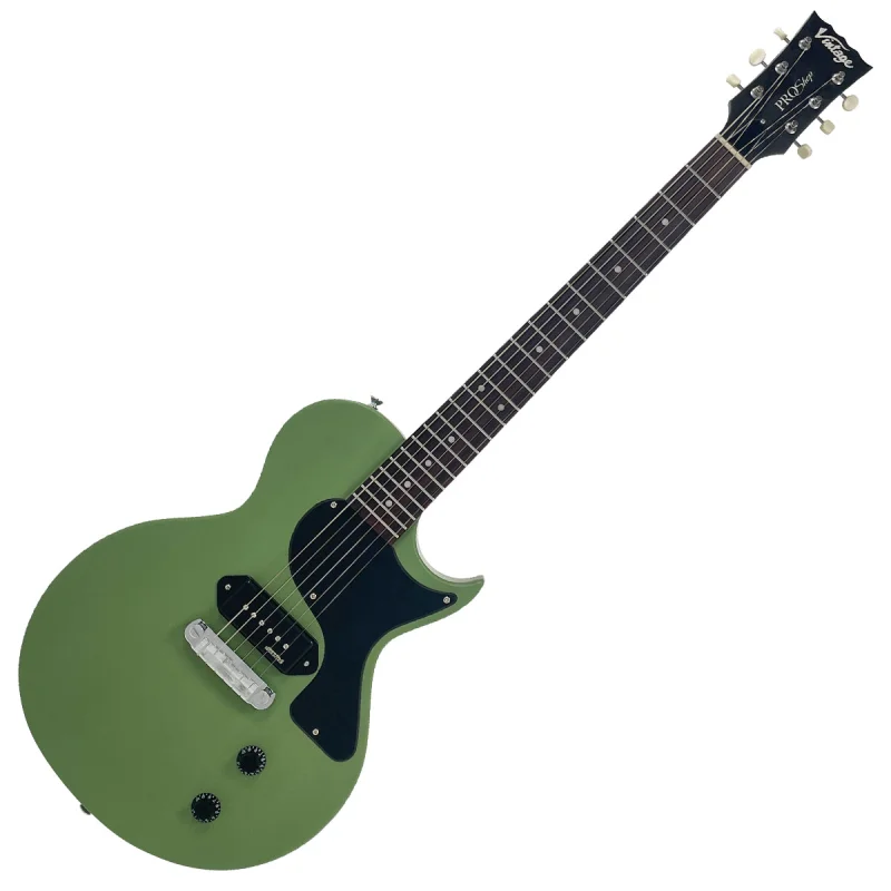 Vintage V120 ProShop Unique Electric Guitar ~ Matte Camo Light Distressed